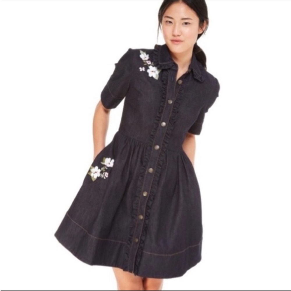 Brand new with tags Kate Spade denim dress with pockets.
